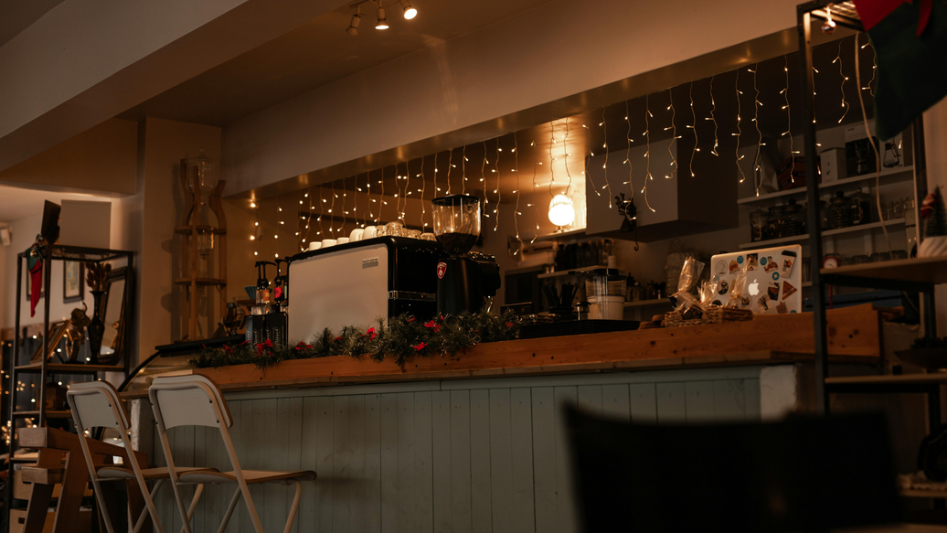 holiday coffee shop