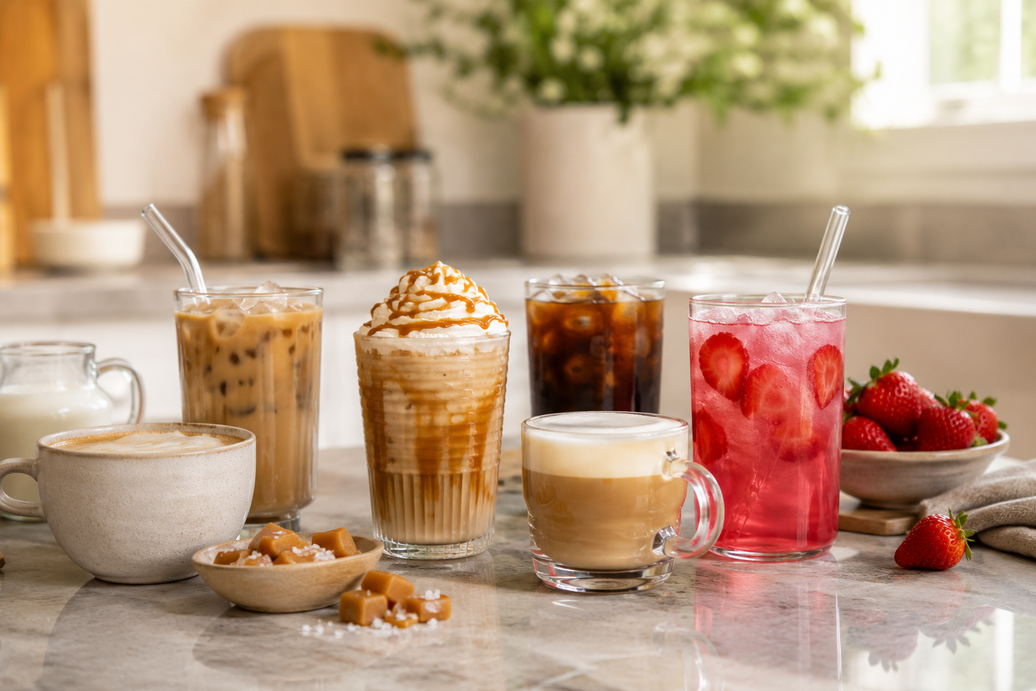 coffee drinks made at home